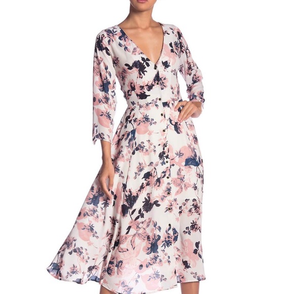 Yumi Kim Floral Midi Dress